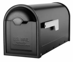 Architectural Mailboxes 8830B-10 Winston Nickel Flag Post Mount Mailbox,... - £41.61 GBP