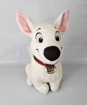 Disney Parks Bolt 12&quot; Plush White Dog Sitting Embroidered Eyes Pre-Owned - $470.20 MXN
