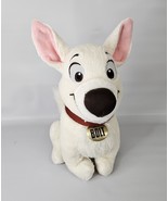 Disney Parks Bolt 12&quot; Plush White Dog Sitting Embroidered Eyes Pre-Owned - $24.70