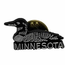 Minnesota Loon Bird City State Souvenir Tourism Plastic Lapel Hat Pin Pi... - £4.60 GBP