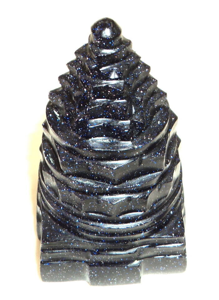 Shree Yantra In Blue SunStone - 58 gms - $83.73