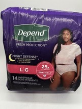 Depend Fit-Flex Underwear Women Maximum  38-44” 16-20W Large 14ct COMBIN... - $12.35