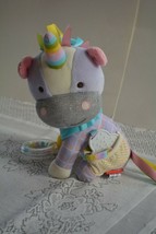 Skip Hop Bandana Buddies Plush Unicorn Baby Lovey Soft Activity &amp; Teething Toy  - £14.55 GBP