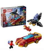 LEGO Super Heroes Marvel Iron Man Car &amp; Black Panther vs. Red Hulk 76310 - $28.41