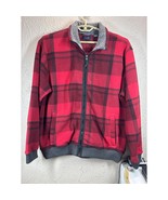 IZOD Buffalo Plaid Zip Up Jacket Lumber Jack Logger Hunter Winter Size L... - $745.43 MXN