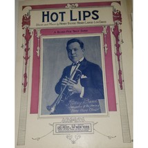 Hot Lips By Henry Busse Henry Lange &amp; Lou Davis Vintage 1922 Sheet Music - £7.09 GBP