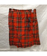 Women&#39;s Red Plaid Skort with Buckle - £27.24 GBP