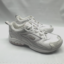Reebok Classics RB 604 Women&#39;s Size 11 White Gray Pink Leather Lace Up A... - $33.00