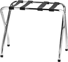 USTECH X-Shape Single Tier Foldable Luggage Rack with Nylon Straps &amp; Rub... - $39.42