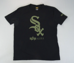 New Era Chicago Blanc Sox Alpha Industries X Homme T-Shirt Noir Taille X... - £13.57 GBP