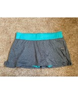 Nike Skirt Athletic Running Tennis Skort Turquoise Shorts Gray Size Large - $28.00