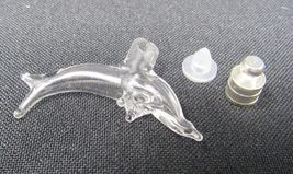 Shark Clear Glass Vial 1 inch Tiny Bottle Charm Stones Ashes Pet Fur Pen... - $10.88
