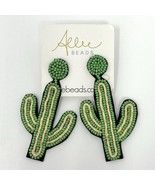 Allie Beads Cactus Earrings, New - $177.90 MXN
