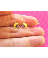 Bat moon sterling silver studs - €8,59 EUR