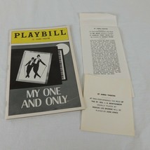 LOT My One &amp; Only Playbill 1984 Tommy Tune Twiggy Understudy Notes Bruce... - £11.42 GBP