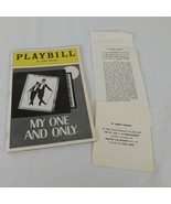 LOT My One &amp; Only Playbill 1984 Tommy Tune Twiggy Understudy Notes Bruce... - $14.52