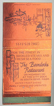 The Boondocks Restaurant - South Bend, Washington 30 Strike Matchbook Cover WA  - £1.37 GBP