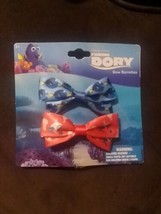 Hair Bow Clip Finding Dory Cheer Fun New Blue Gold Halloween Dress Up Blue Fish - £5.37 GBP