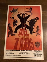 Duel of the Seven Tigers 1972, Action/Drama Original One Sheet Movie Poster - £38.91 GBP