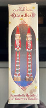 Christmas Old World Sant Taper Candlesticks (2) Candles Box Giftco Inc H... - $181.27 MXN
