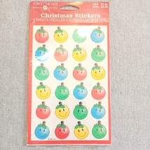 Vtg 80s Forget Me Not American Greetings Christmas Happy Ornaments Stickers 4 sh - £7.04 GBP