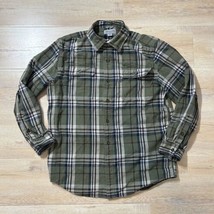 Men&#39;s Carhartt Hubbard Flannel Shirt Long Sleeve Plaid Size M - £19.83 GBP