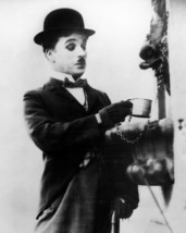 Charles Chaplin in City Lights Drinks Water Out of tin Cup by Fountain 1... - $69.99