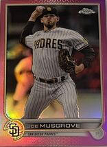 Joe Musgrove 2022 Topps Chrome Card #11, Pink Refractor, San Diego Padre... - $2.11