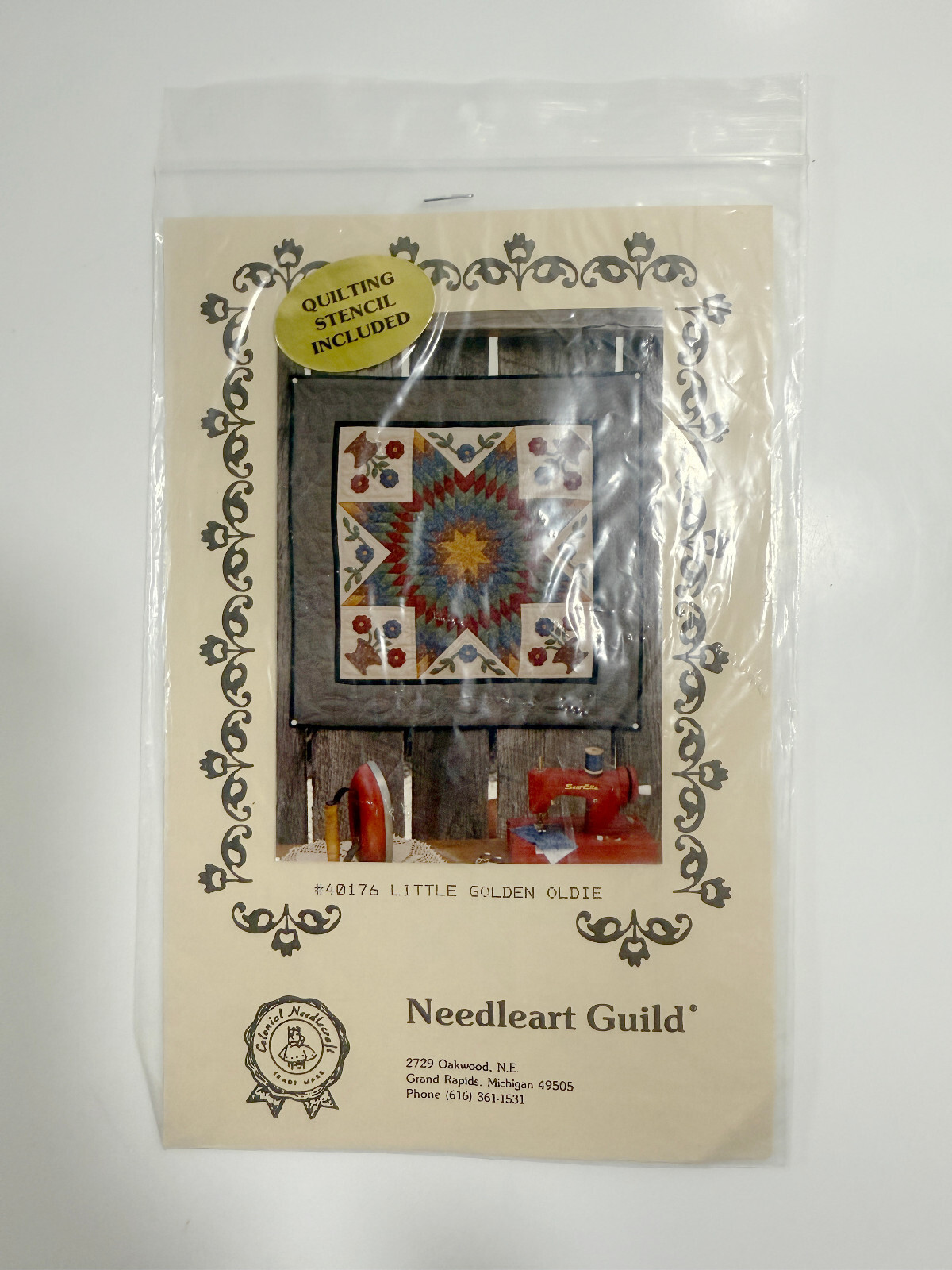 Needleart Guild Little Golden Oldie Pattern - 25&quot; x 25&quot; - $5.49