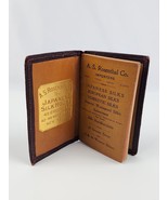 1900&#39;s Soft Leather Memo Book ledger  from A.S. Rosenthal Japanese Silk ... - £48.52 GBP
