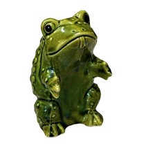 Single Green Toad Frog with Tongue Out Salt or Pepper Shaker 4.5 Inch Vintage - £3.92 GBP