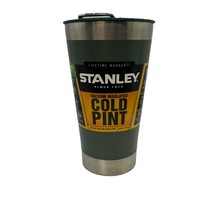 STANLEY Classic Vacuum Insulated Cold PINT 16 oz Hammertone Green Bottle... - $26.00