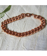 Handmade Pure Refined Copper Chain Link Bracelet, 8 inch. - £10.87 GBP