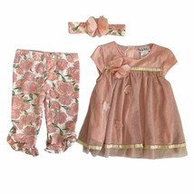 Nicole Miller Dress &amp; Floral Pant Set Size 24 Months - £15.92 GBP
