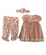 Nicole Miller Dress &amp; Floral Pant Set Size 24 Months - £15.77 GBP