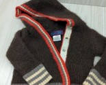Eye Spy Cashmere silk blend baby sweater 18-24 months hoodie brown red b... - $19.79