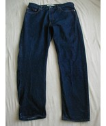Levi&#39;s 505 Jeans Straight Leg Regular Fit Size 38 x 34 Dark Blue Red Tag - £15.68 GBP