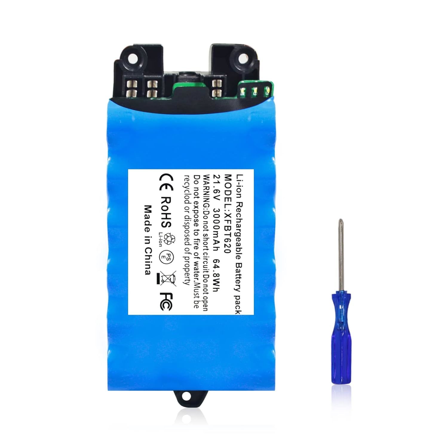 3000Mah Replacement Battery For Shark Battery, Compatible With Shark Ix140 Ix141
