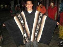 Original pure alpacawool peruvian Poncho,outerwear - $195.00