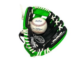 Rawlings Players Series PL90LG Kids 9” Baseball Mitt Glove + Rawlings Ball RHT - £11.18 GBP