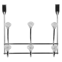 Home Basics 3 Hook Over the Door Hooks with Crystal Knobs, Organize Clot... - $38.99
