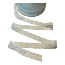 Vintage BIG LOT Lingerie White Lace Ribbon Roll 432 yds 0.75” Wide Panty Trim - £68.11 GBP