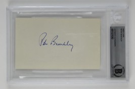 Peter Benchley Signed Autographed Slabbed 3x5 Index Card Author Jaws Bec... - £114.68 GBP