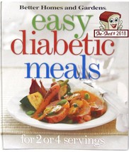 Easy Diabetic Meals: For 2 or 4 Servings Hardcover Better Homes -used - £3.87 GBP