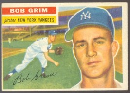 New York Yankees Bob Grim 1956 Topps # 52 Ex ! - £6.91 GBP