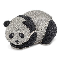 Bejeweled Full Crystal Panda Bear Trinket Box - £138.43 GBP