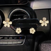 Cute Alloy Flowers Gravity Phone cket for  Crystal Car Phone Mount Air Vent Hold - £31.98 GBP