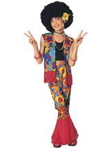 HALLOWEEN Girls Feelin&#39; Groovy Flower Power HIPPY Halloween Costume Size... - £19.39 GBP
