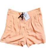 ANGL Pink Orange Peachy Keen Flowy Lined Shorts size S NEW Tags Pockets ... - $15.20