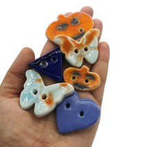 6PC Large Assorted Sewing Buttons Handmade Ceramic Coat Buttons For DIY Crafts - £34.83 GBP